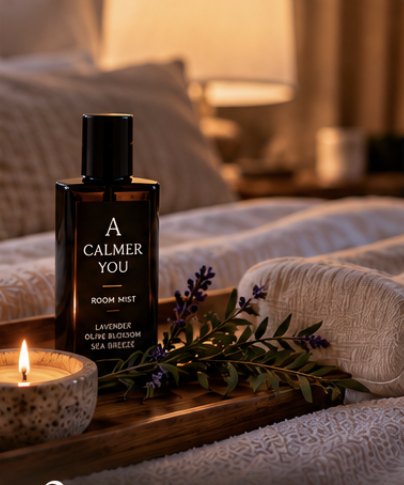 A Calmer You: room mist και λεπτομέρειες ευεξίας